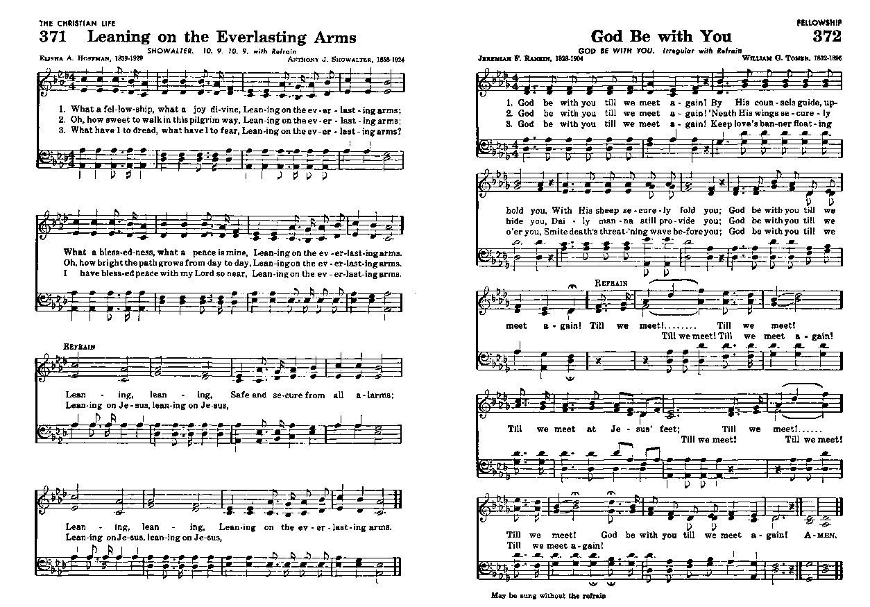 Sheet music for BH 372